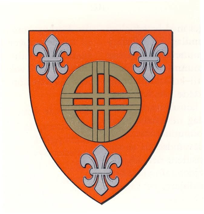 Det tidligere Børkop Kommune-våben med møllehjul